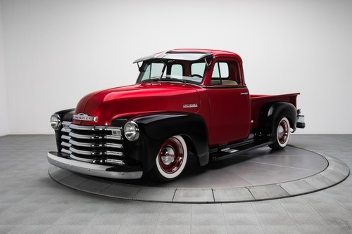1951 chevrolet 3100 - 3100, red-blk