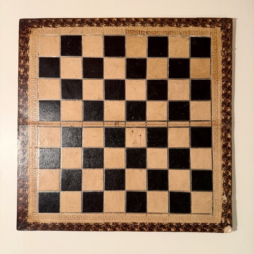 Vintage folding chess board - chess,