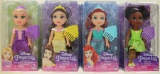Disney Princess Petite Dolls ¦ Ariel, Belle, Rapunzel & Tiana ¦ Set of 4 Dolls
