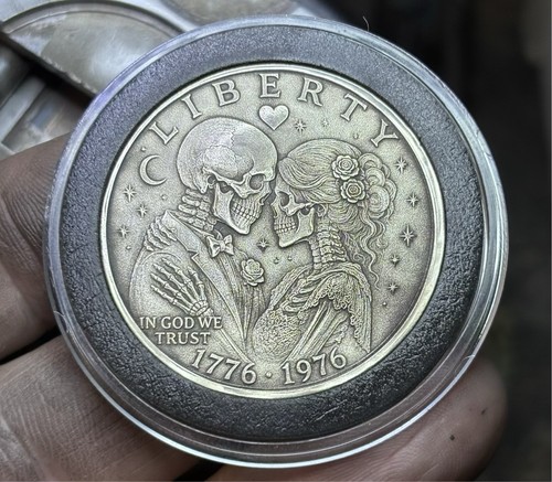 Hobo nickel folk art engraved - hobo,
