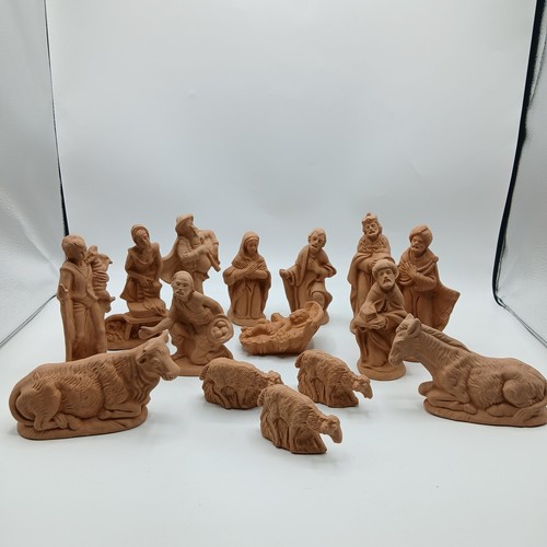 Piece terracotta nativity - 15,