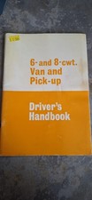 MORRIS 6 8 cwt Vehicles Driver's Handbook Maintenance Manual Owners Book Van 