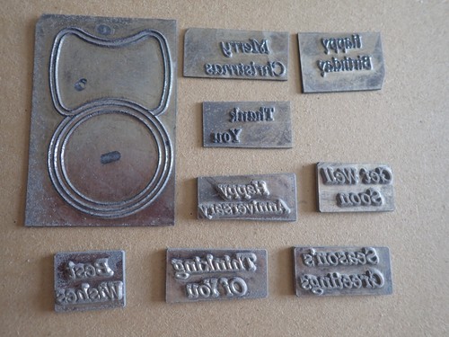 Hot foil printing plates