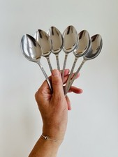Set of 6 Mid-Century Viners of Sheffield “Love Story” Spoons