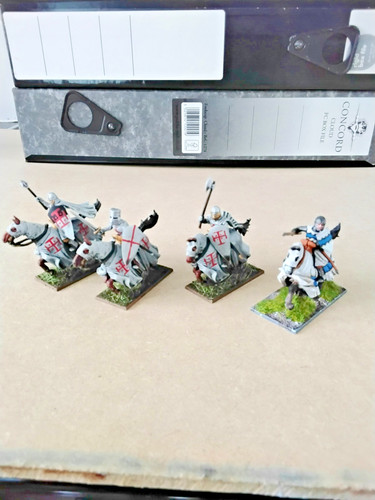 28mm plastic medeival - , mounted