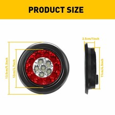 8x 4" Inch Round LED Offroad