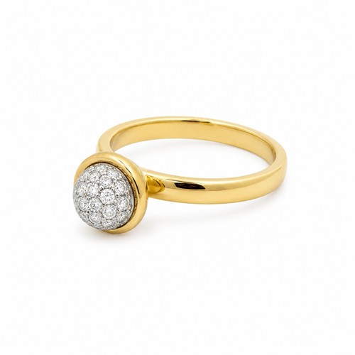 Syna 18k yellow - 18k, pave