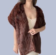 1980's Vintage Brown Real Fur