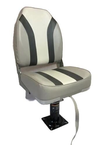 Grey folding boat seat - grey,