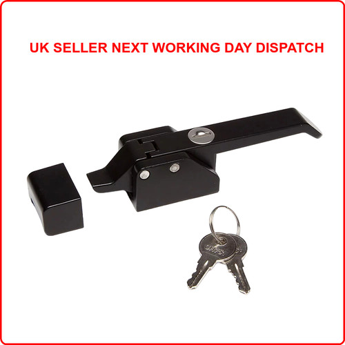 Black over centre lever latch - over-centre,