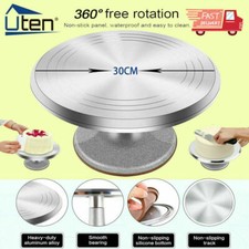 30CM Cake Turntable Aluminum Cake Revolving Holder Rotary Table Cake Decor Tools