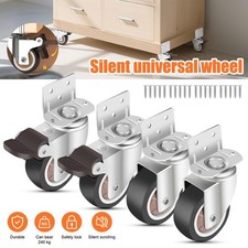 4x Heavy Duty TPR+Metal Swivel