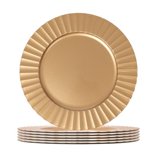 Round charger plates 33cm - round,