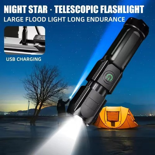Led camping flashlight torch - led,