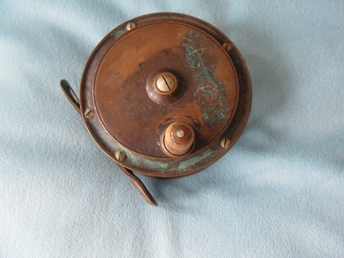Vintage small brass fishing - vintage,