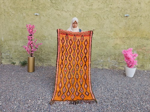 Moroccan berber rug vintage - rug,