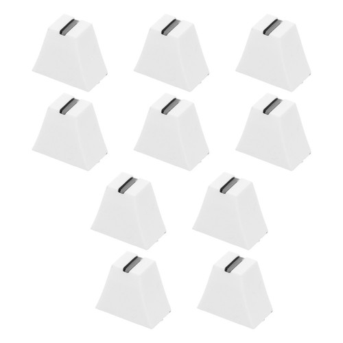 10pcs reusable white - white, plastic