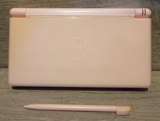 Nintendo DS Lite Coral Pink Console - Faulty - dead pixels in top screen Working