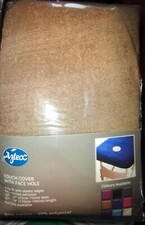 Aztex Couch Cover With Face Hole Easy Fit/Massage,Beautician (Mocha)