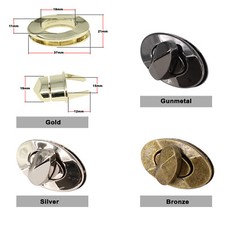 Bag Clasp Twist Lock Nickel