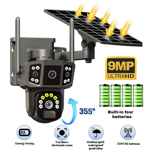 9mp wireless dual lens - dual-lens, outdoor