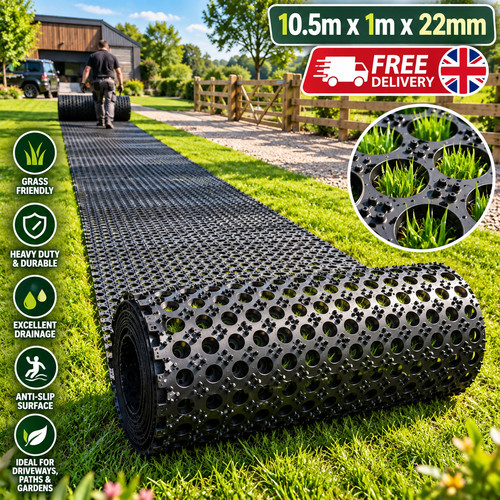 Heavy duty rubber grass mat - heavy,