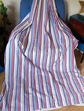 French Door Curtains 54"w X 94"d Prestigious Fabric Chips Beach Hut Stripe Lined