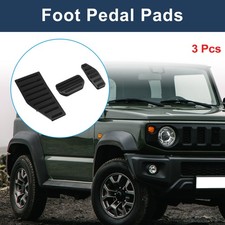 3 Pcs Automatic Foot Accelerator Pedal Covers for Suzuki Jimny JB70W 18-22 Black