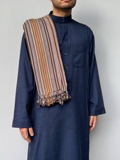 Yemeni Striped Habirah Shawl traditional handmade cotton genuine yemeni shemagh