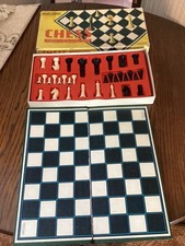 Vintage Spears Games Chess Set with Board Boxed .Complete