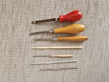 Various Vintage Crochet Crafting Hooks