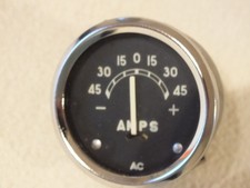 AC Vintage 45 Amps Gauge- Car Ammeter Amps  Classic car No Rust