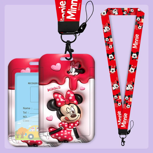 Minnie mouse lanyard with - minnie,