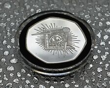 FREEMASONS, MASONIC Silver Commemorative in Capsule. Illuminati, Compasses 
