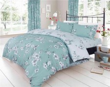 New duvet set floral blossom birds butterflies spring summer quilt cover bedding