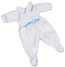 Boy Dolls Blue Spotty Babygrow