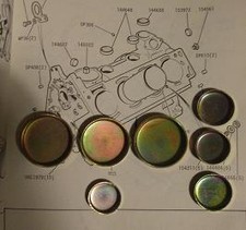 TRIUMPH TR7 Dolomite Sprint 2.0 & 1850cc   ENGINE CORE PLUG SET