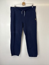 Ralph Lauren Men’s Blue Tracksuit Bottoms Cuffed Size M