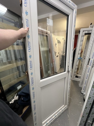 Upvc single door white 850 - door, in