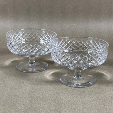 Pair of Cut Crystal Dessert
