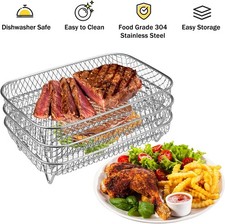 3Pcs Air Fryer Rack for Ninja