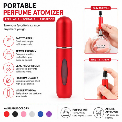 Portable refillable perfume - refillable,