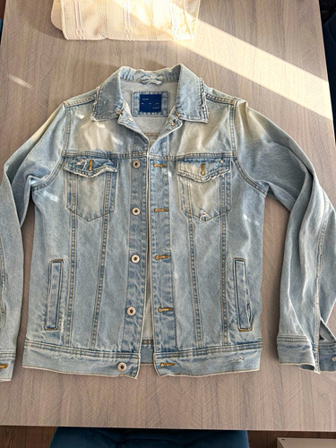Zara man men blue denim - men's,