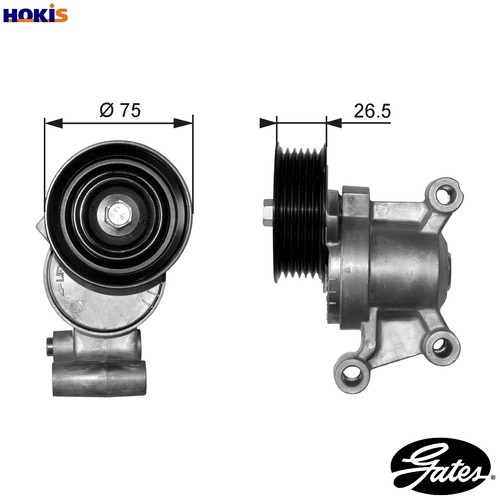 Belt tensioner vribbed - belt,