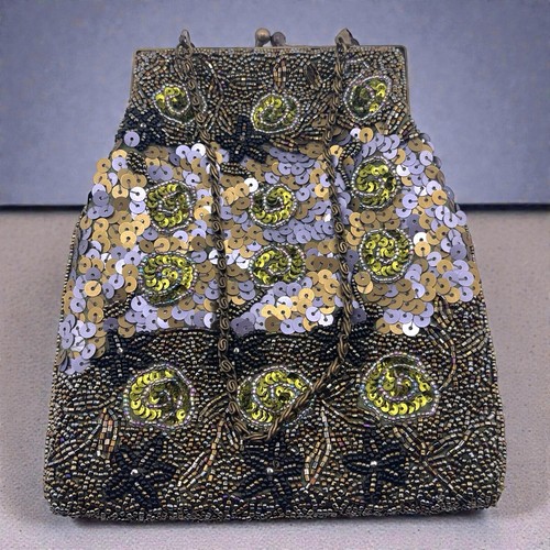 Vtg women beaded sequined - beaded,