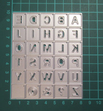 Alphabet Tiles Metal Cutting