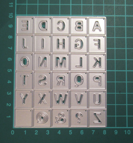 Alphabet tiles metal cutting - alphabet,