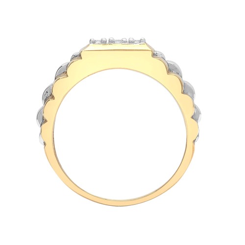 9ct white yellow gold - white,