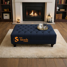 Large Navy Velvet Storage