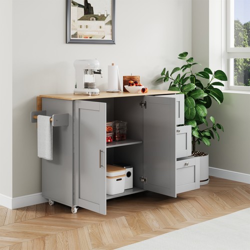 Merax rolling kitchen island - rolling,